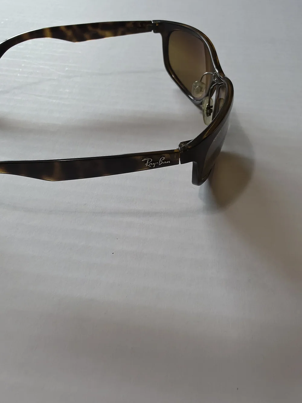 RAY BAN RB4265 710/A2 62 19 BROWN POLARIZED WRAP SUNGLASSES